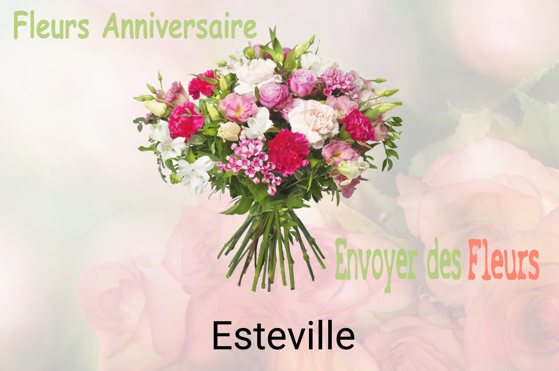 Bouquet de fleurs d’anniversaire livré à Esteville